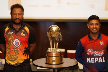 त्रिकोणात्मक टीट्वेन्टी शृंखला : उपाधिका लागि नेपाल र पीएनजी भिड्दै